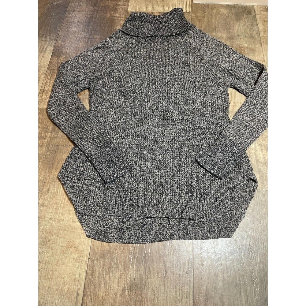 Razzle Dazzle Sweater Turtle Neck Gray Long Sleeve Pull Over